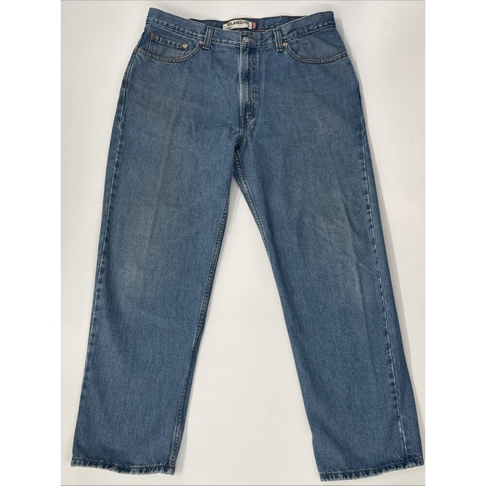 Vintage Levis 550 Jeans Mens Actual 38x31 Blue Denim Relaxed Baggy Faded Y2K